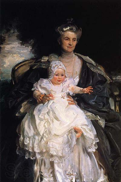 John Singer Sargent Mrs. Henry Phipps and Her Grandson Winston Norge oil painting art